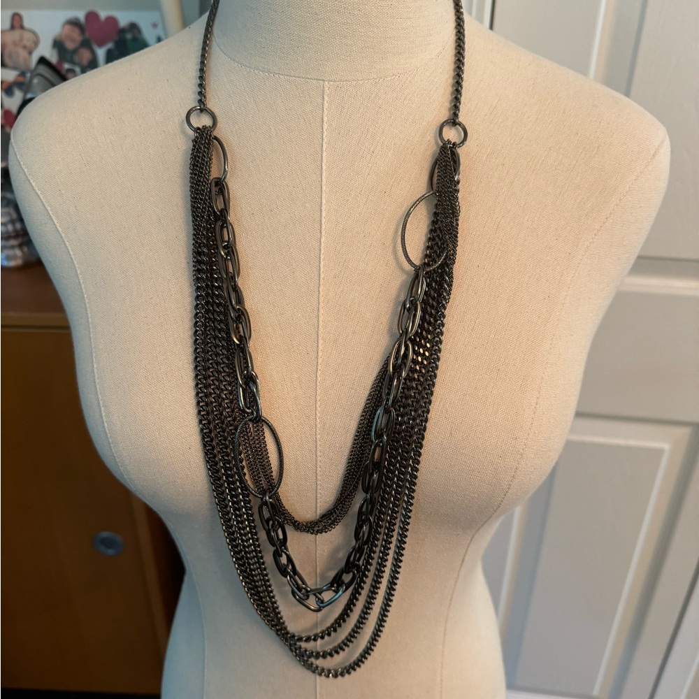 Edgy Multichain Necklace